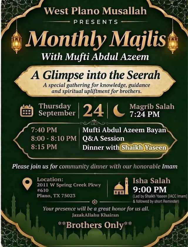 Monthly Majlis: A Glimpse into the Seerah