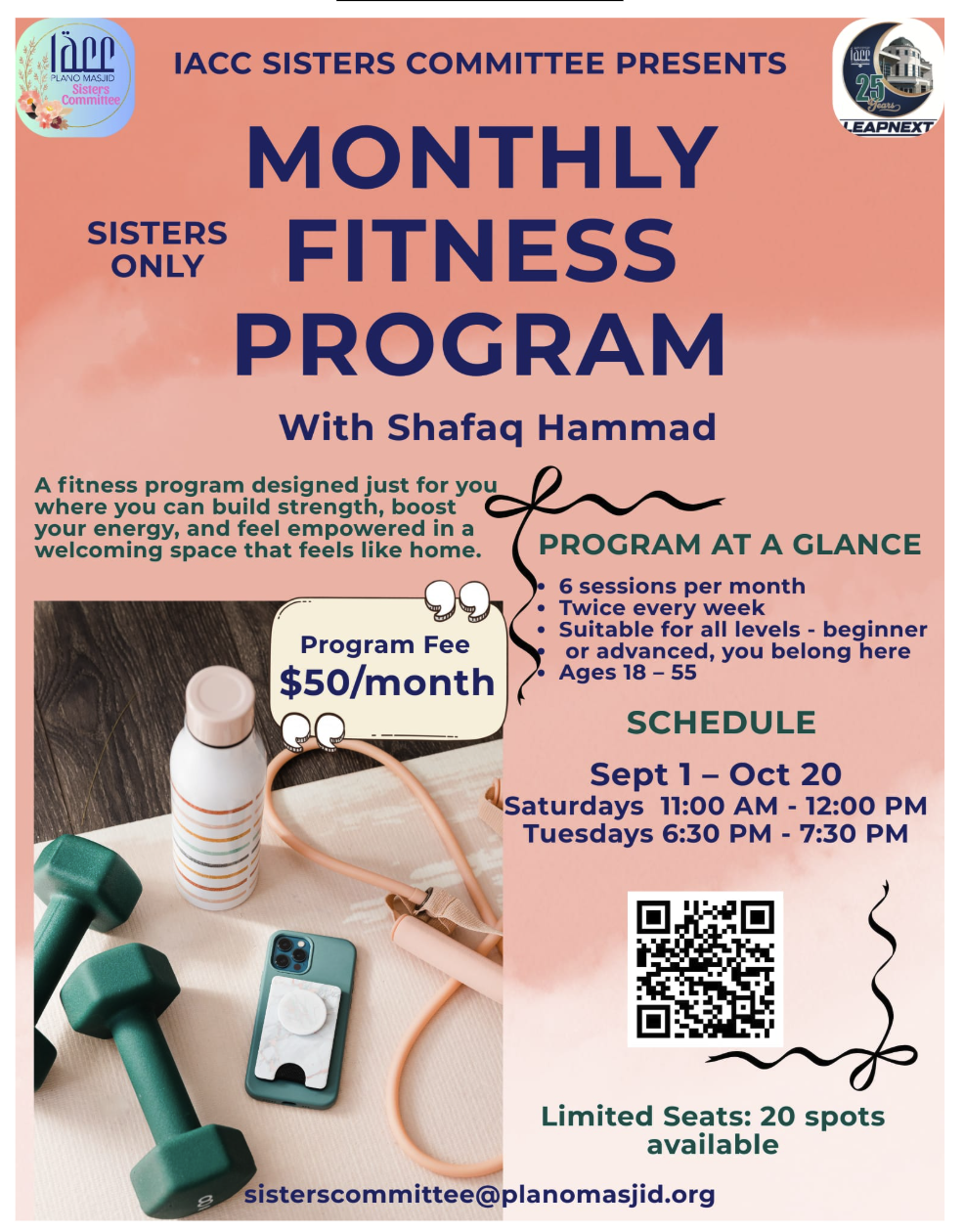 Monthly Fitness Program