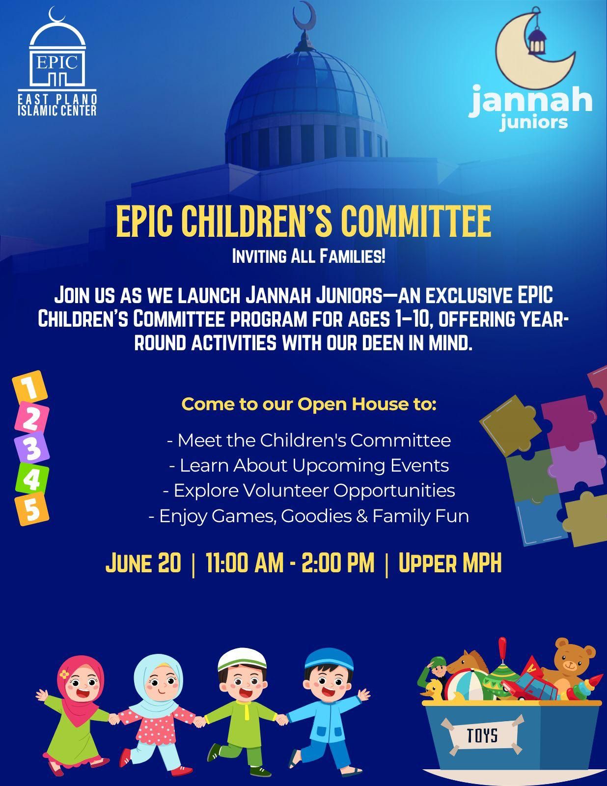 EPIC Children’s Committee Open House