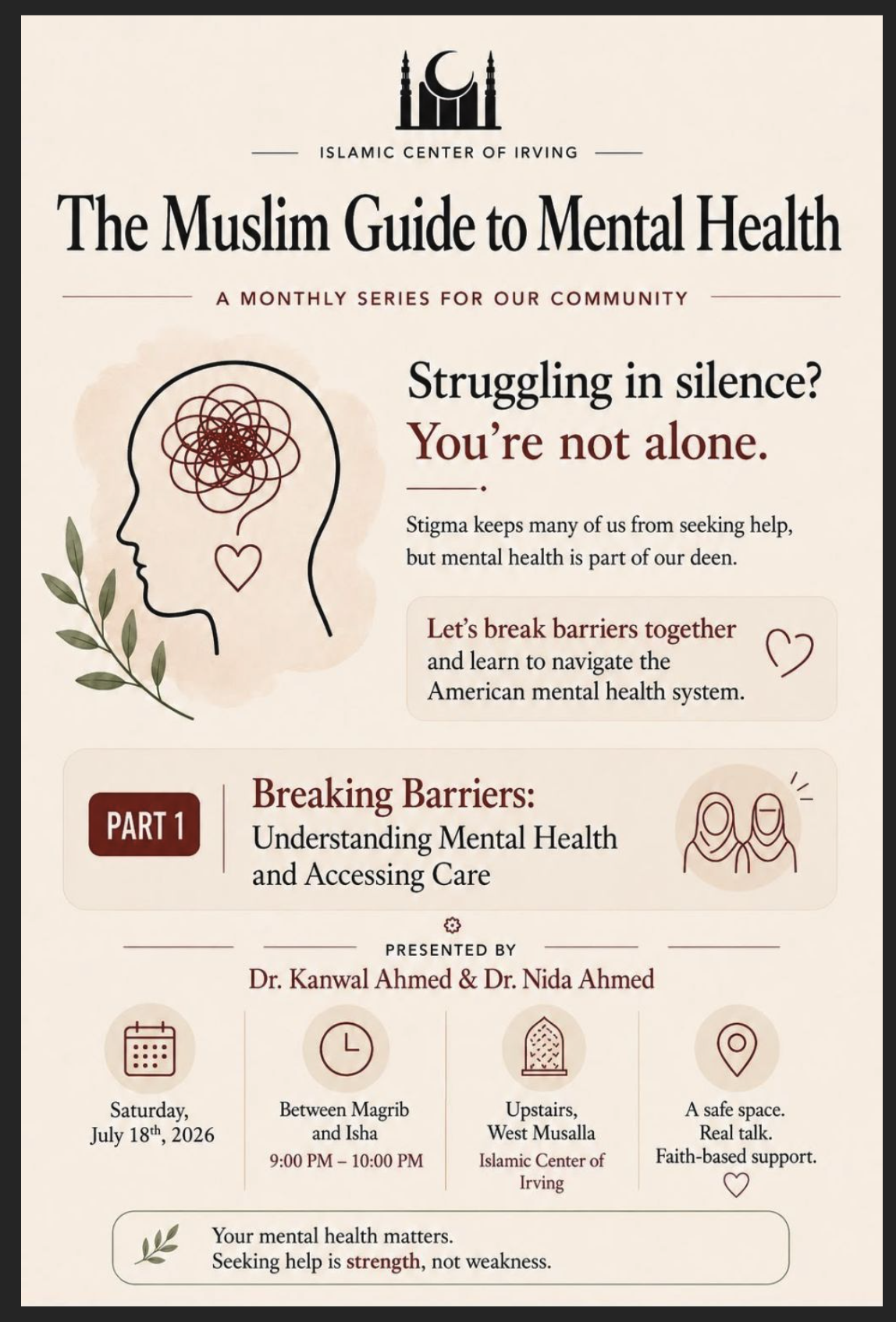 The Muslim Guide to Mental Health: Part 1 - Breaking Barriers: Understanding Mental Health and Accessing Care