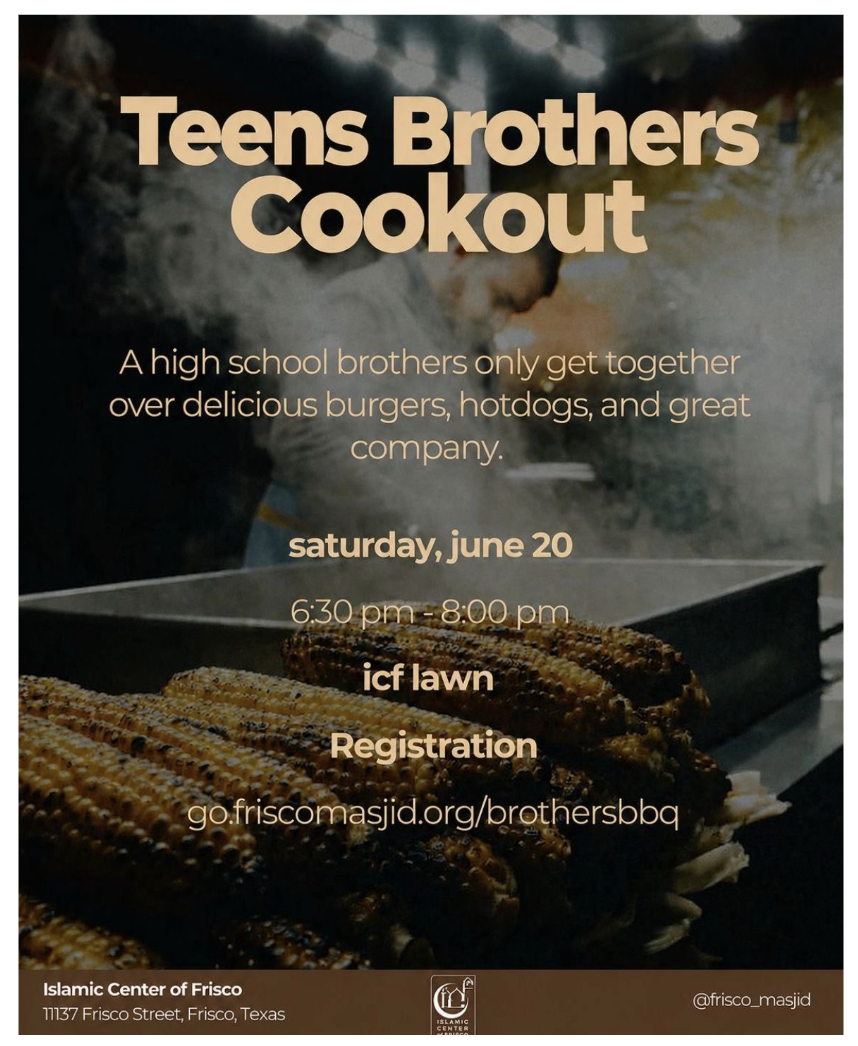 Teens Brothers Cookout