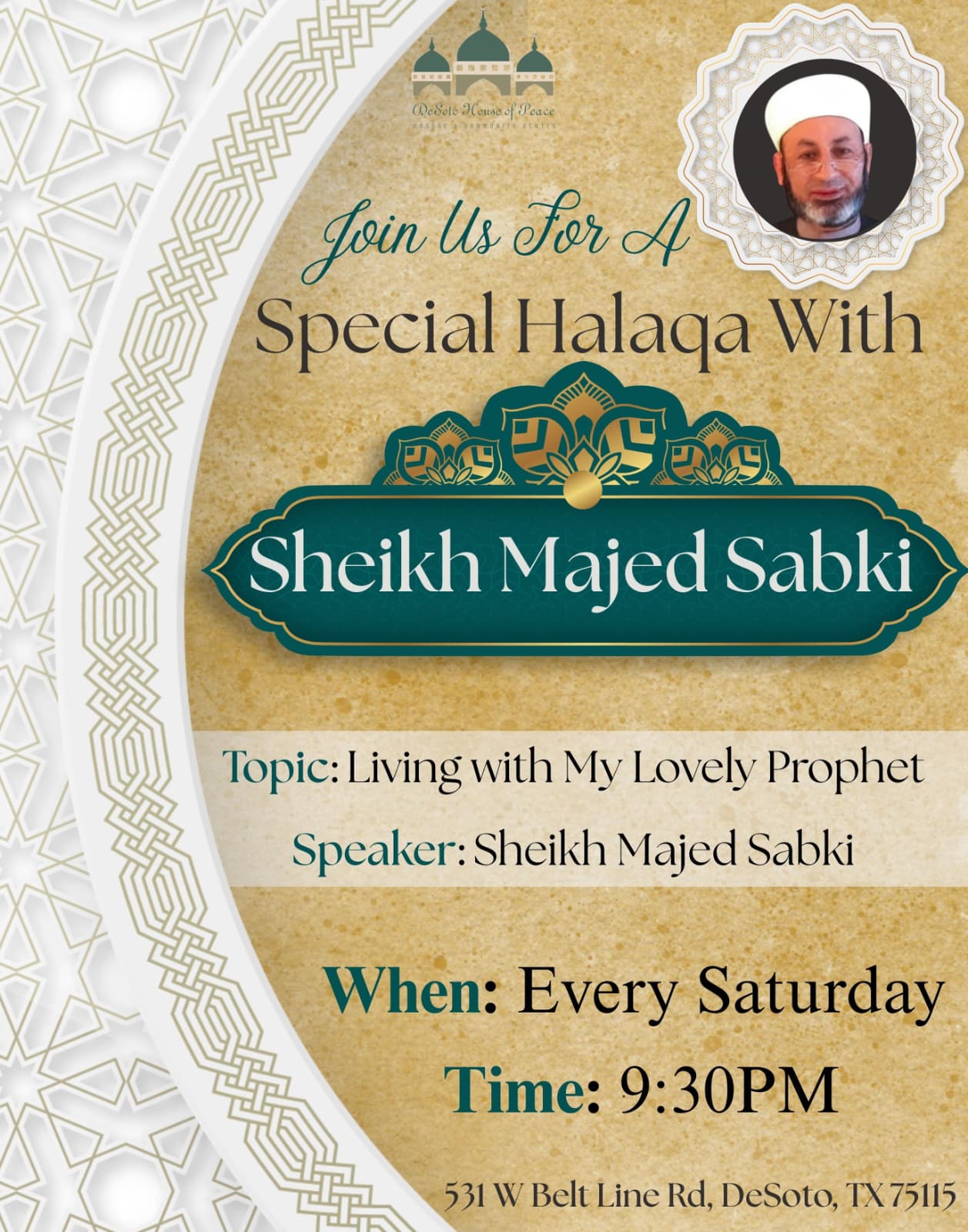 Special Halaqa With Sheikh Majed Sabki
