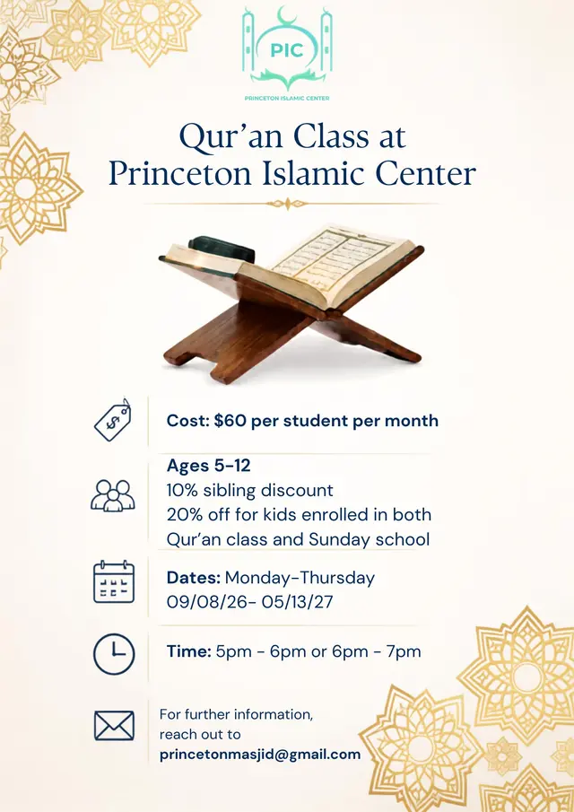Qur’an Class at Princeton Islamic Center