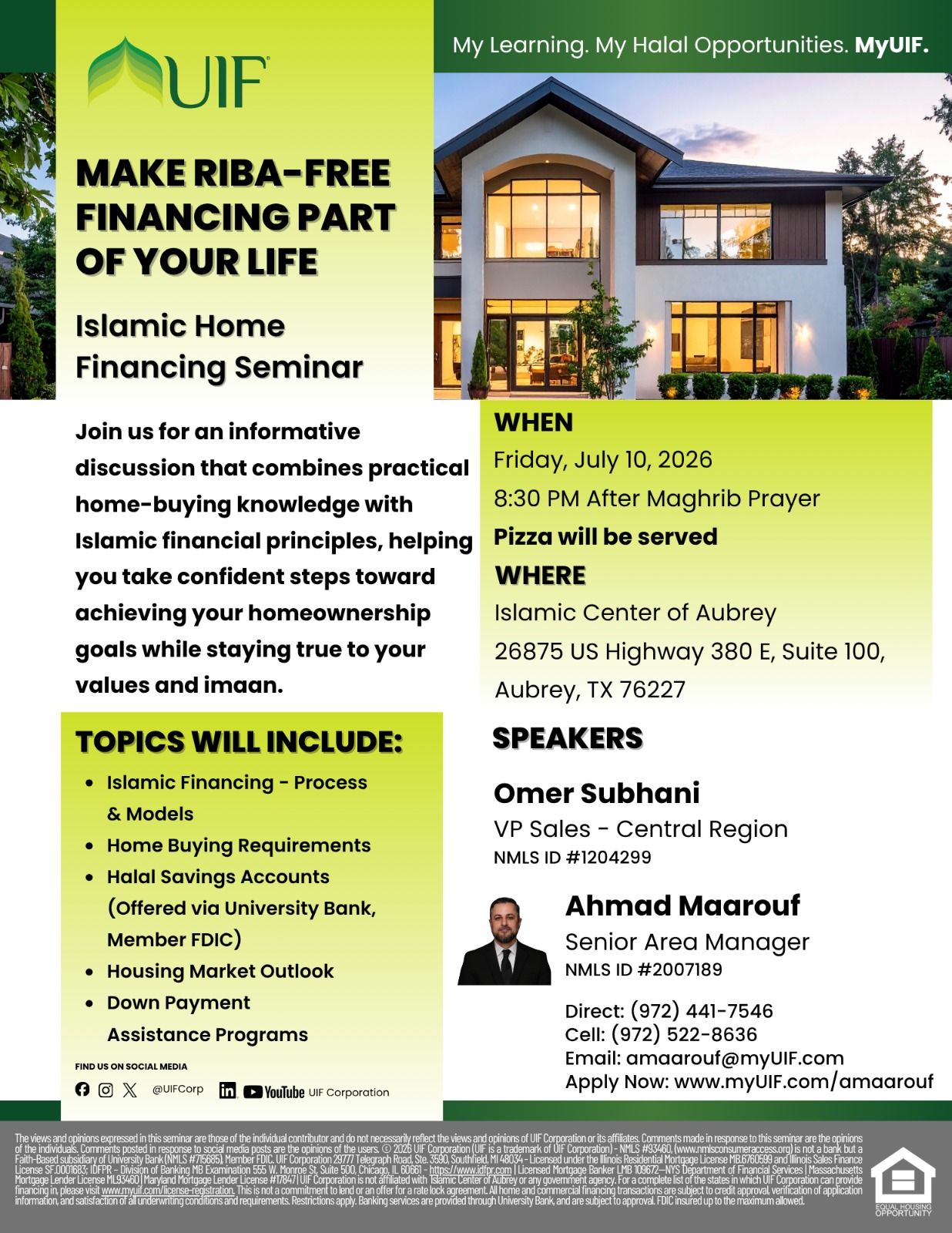 Islamic Home Financing Seminar