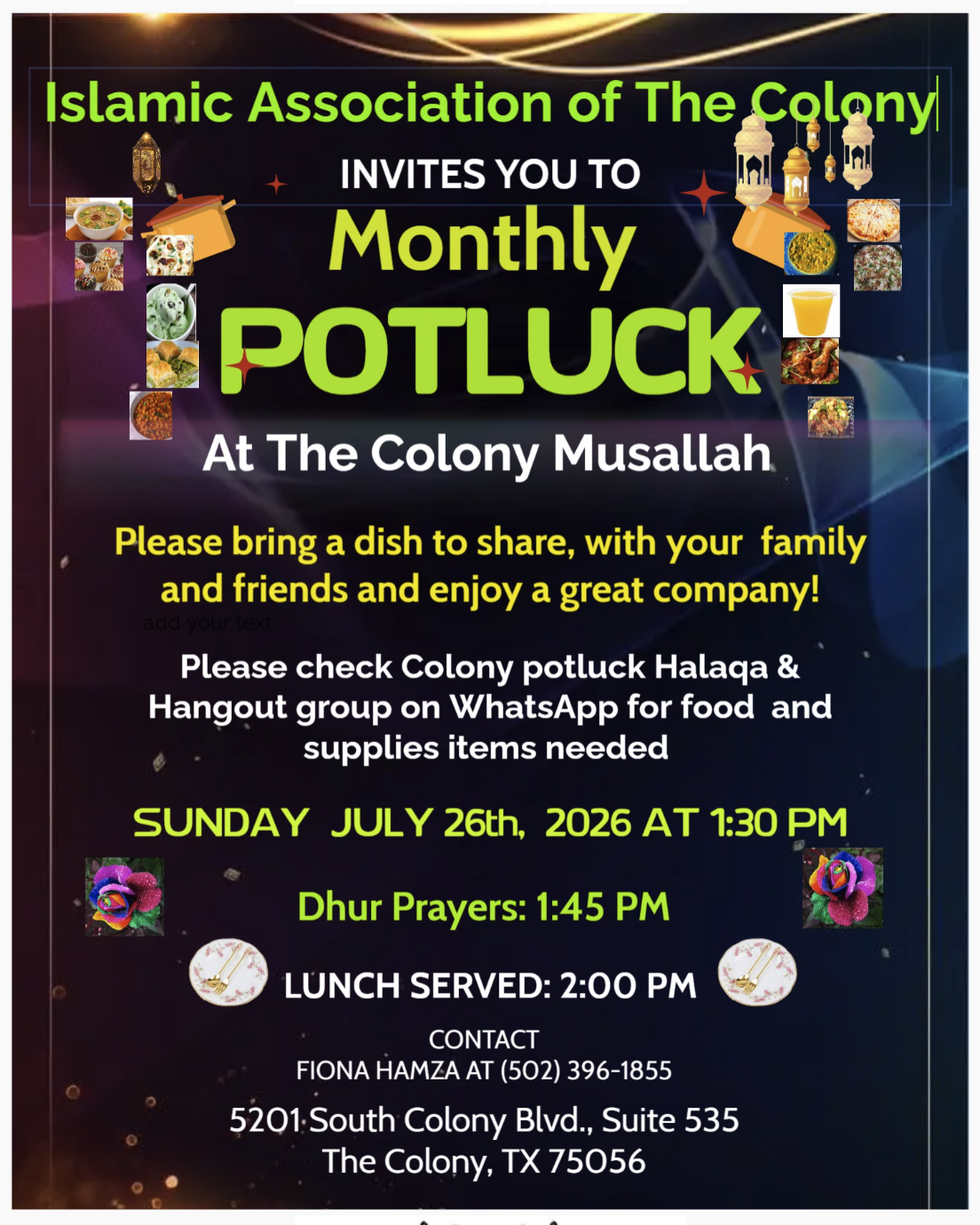 Monthly Potluck
