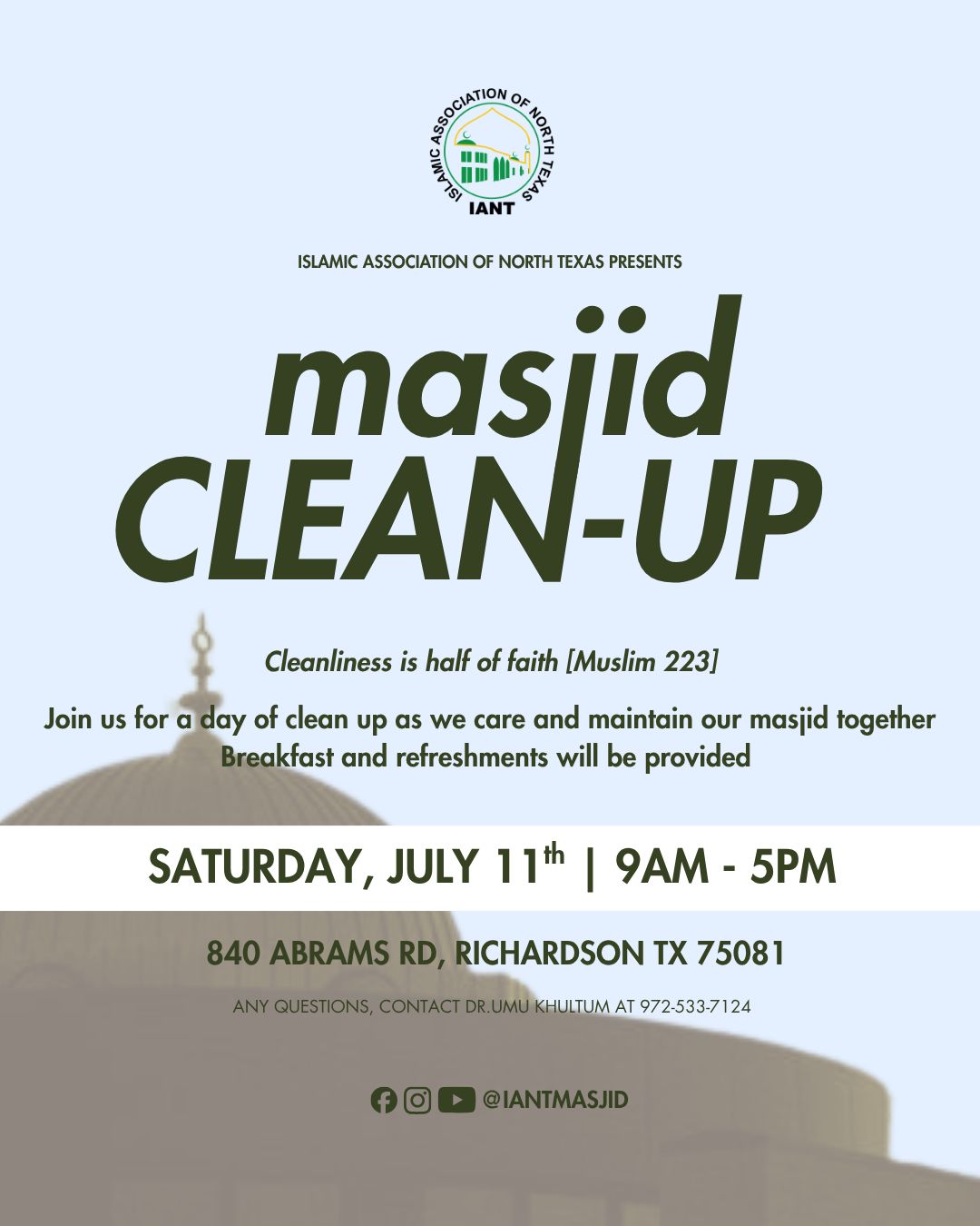 IANT Masjid CLEAN-UP