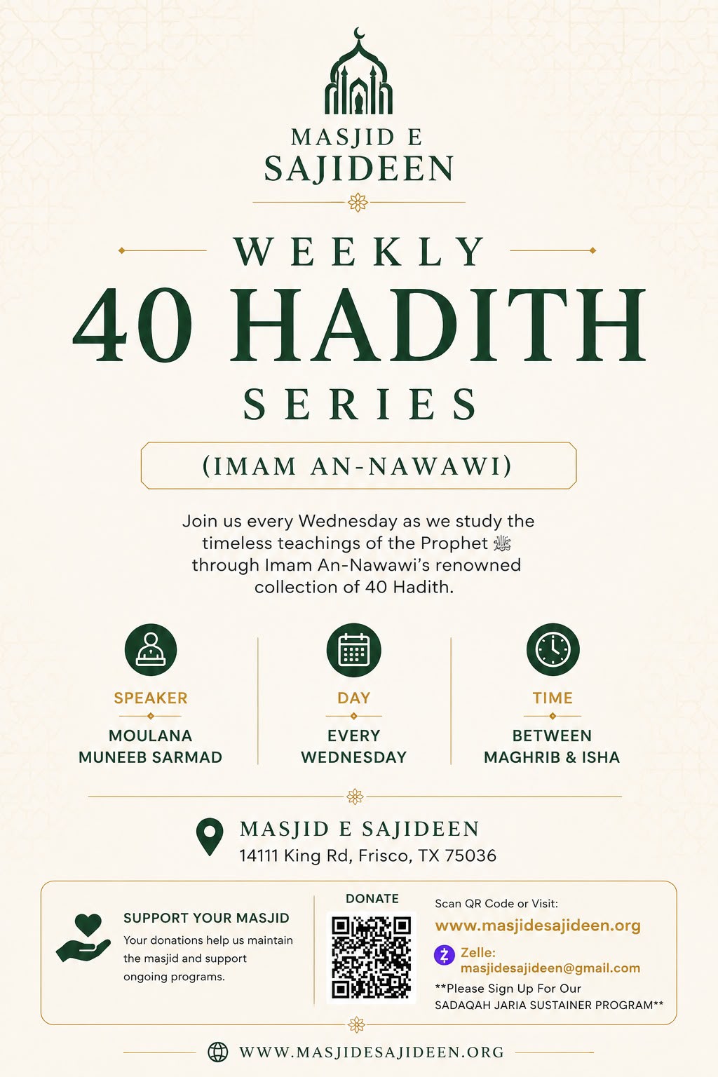 Weekly 40 Hadith Series