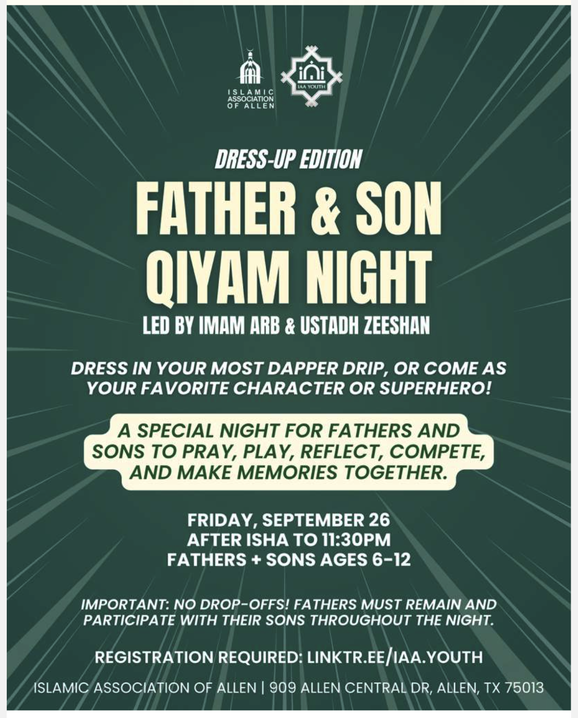 Father & Son Qiyam Night