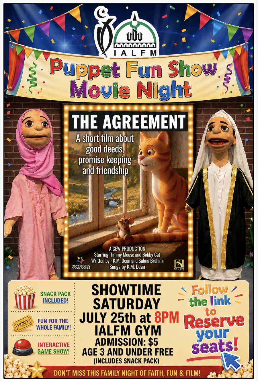 Puppet Fun Show Movie Night