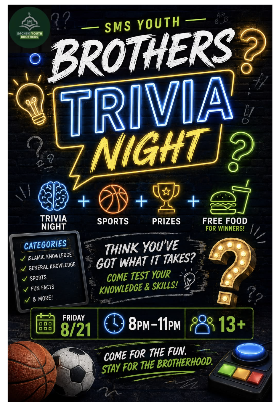 SMS Youth Brothers Trivia Night