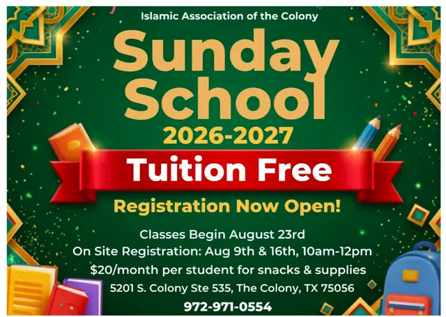 Sunday School - On Site Registration