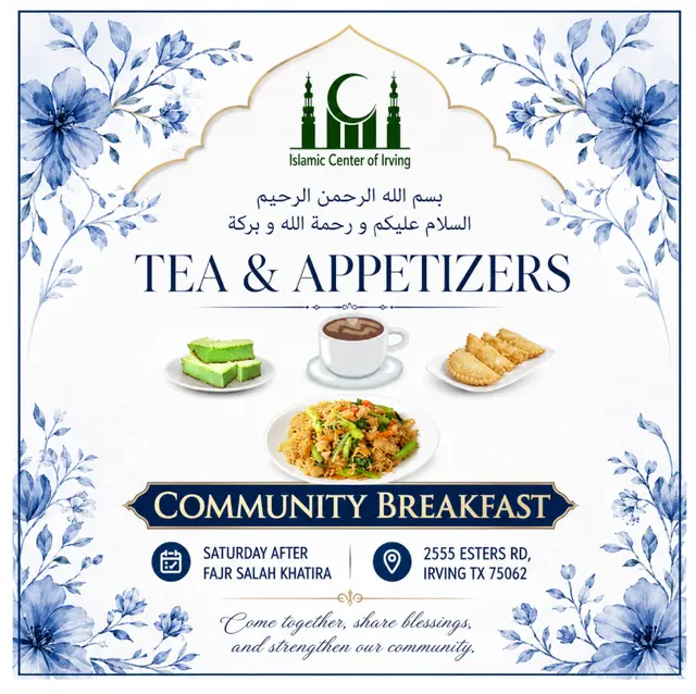 Tea & Appetizers Community Breakfast