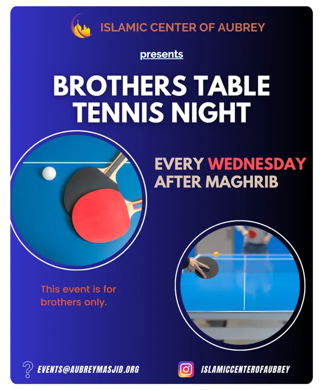 Brothers Table Tennis Night