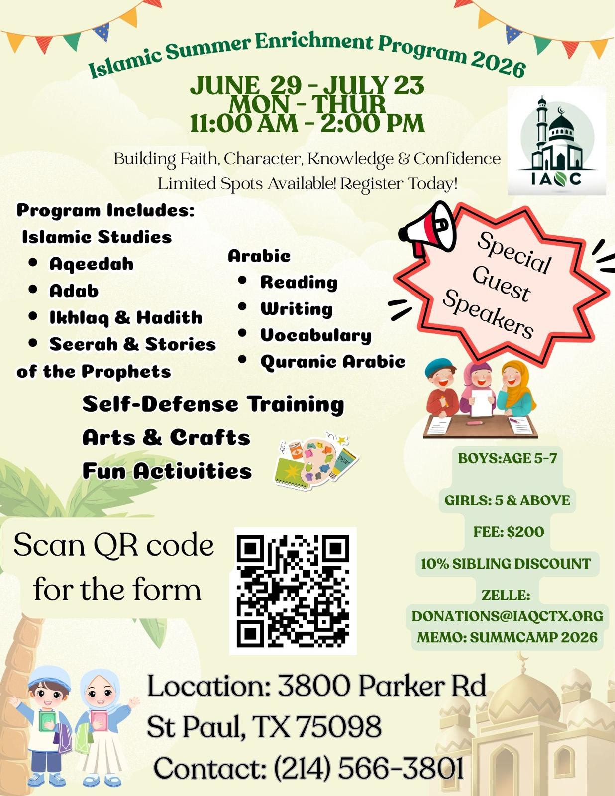 Islamic Summer Enrichment Program 2026
