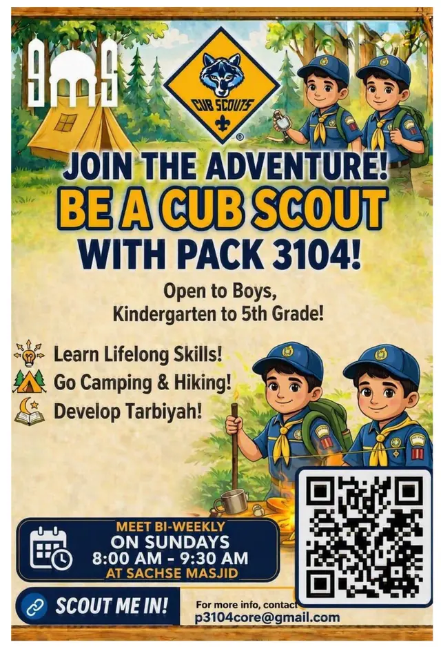 Be a Cub Scout with Pack 3104