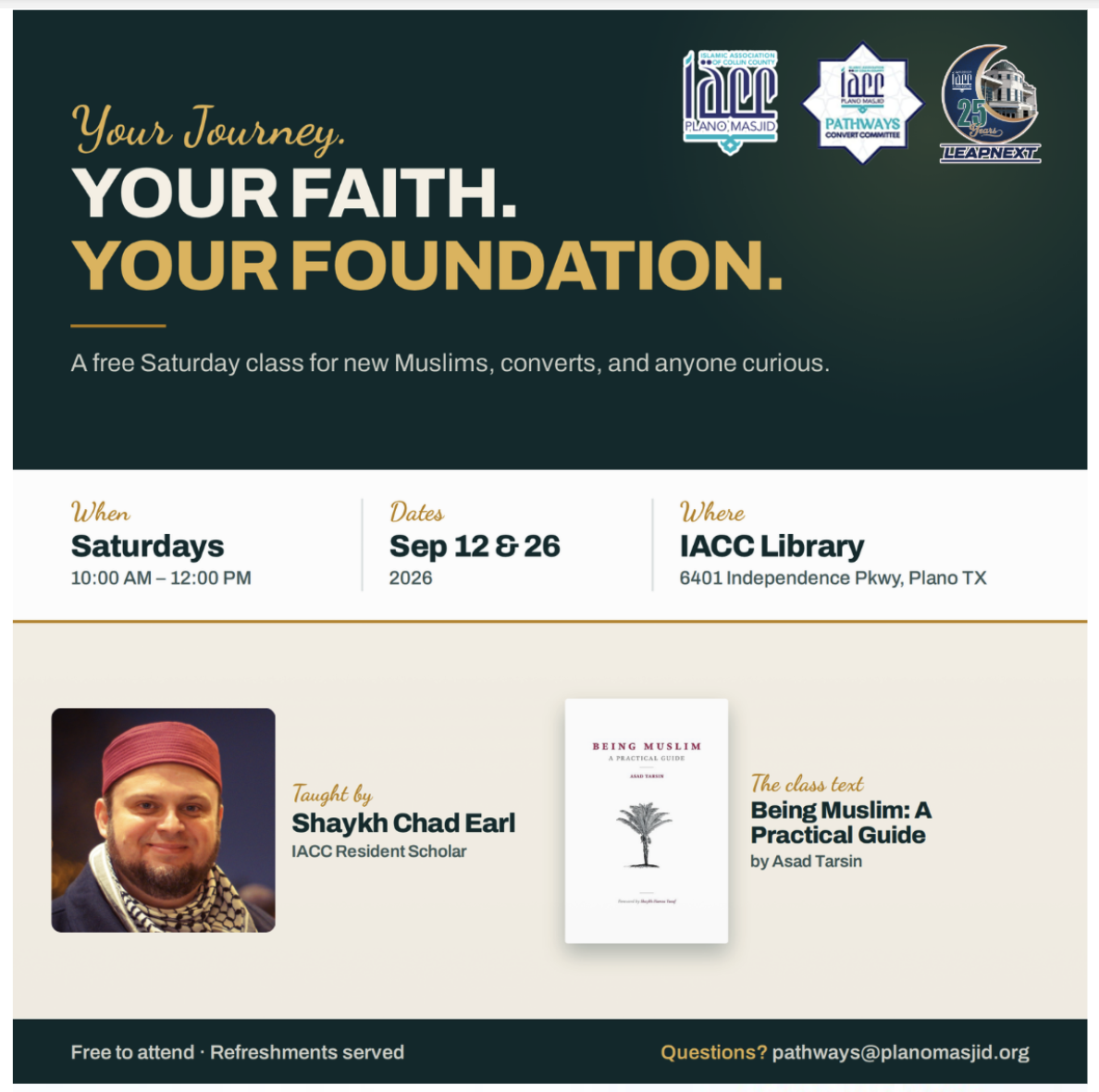 Your Journey. Your Faith. Your Foundation.