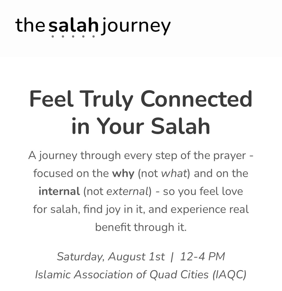 The Salah Journey