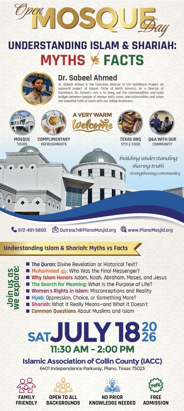 Open Mosque Day: Understanding Islam & Shariah: Myths vs Facts