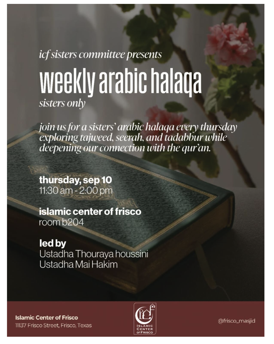 Weekly Arabic Halaqa