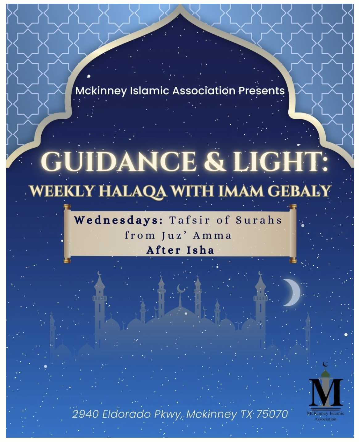 Guidance & Light: Weekly Halaqa with Imam Gebaly