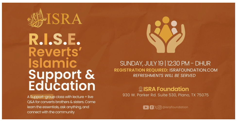 R.I.S.E. Reverts’ Islamic Support & Education