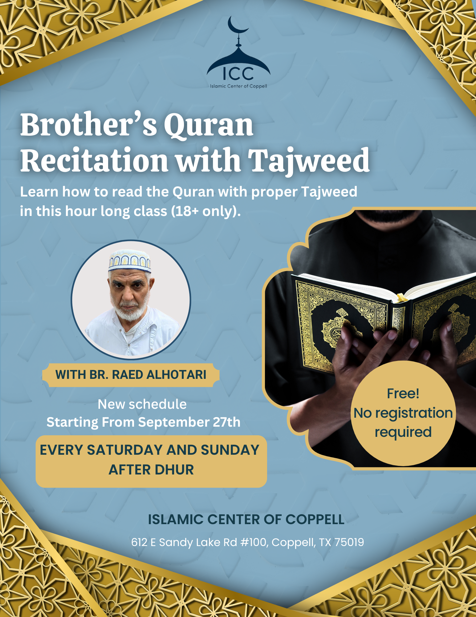 Brother's Quran Recitation with Tajweed (18+)