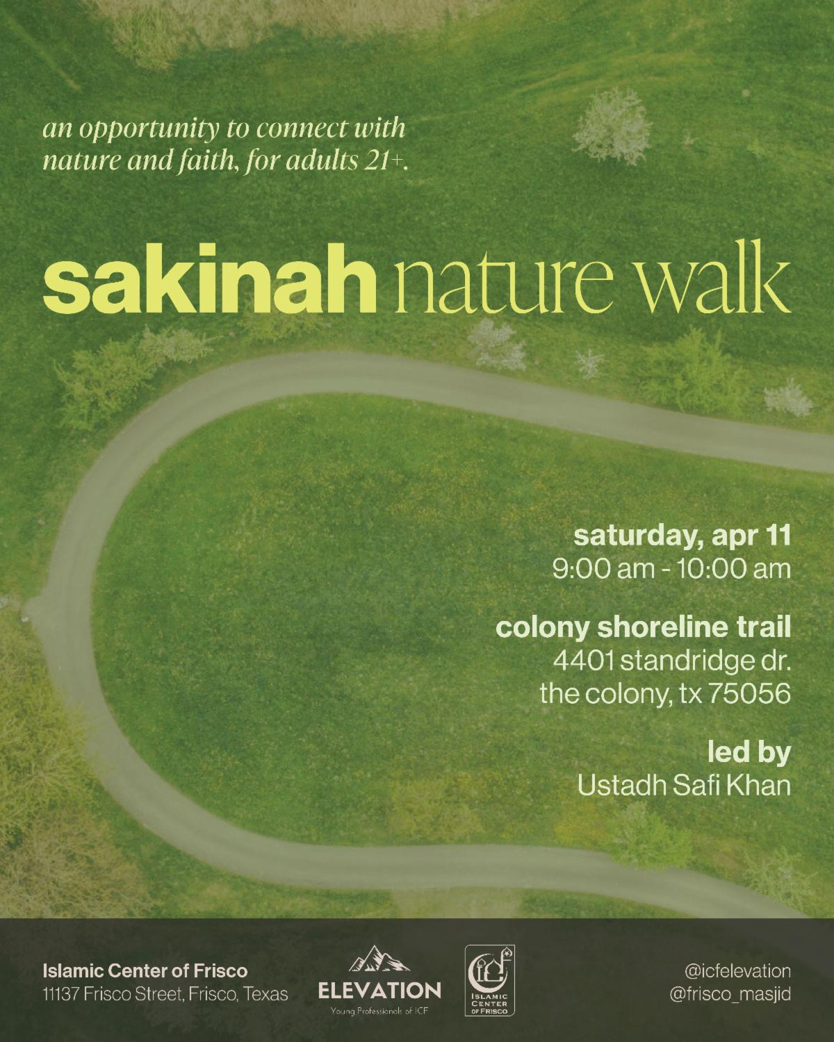 Sakinah Nature Walk (Adults 21+)