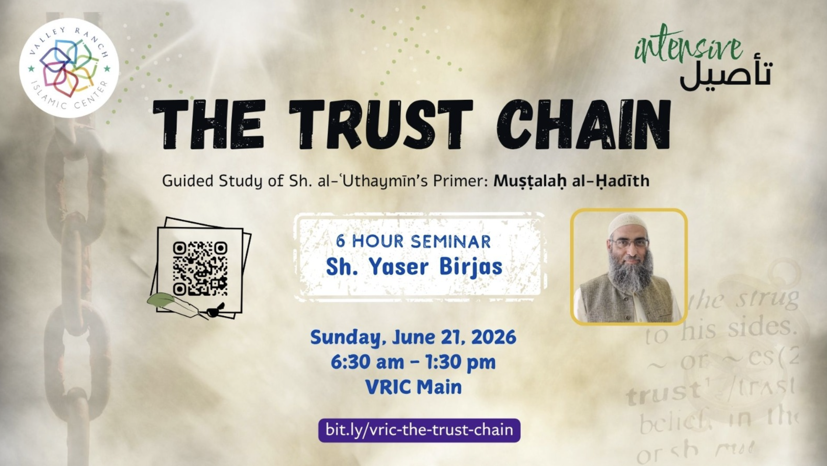 The Trust Chain: Ta'seel Intensive